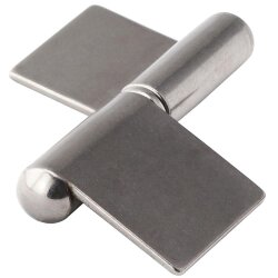Anschweisscharnier R 122 mm Edelstahl A2