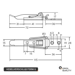 Hebelverschluss Typ G-Aisi 304