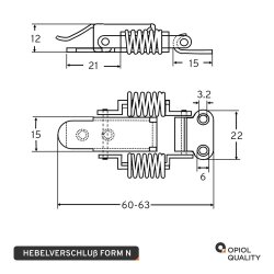 Hebelverschluss Typ N-Aisi&nbsp;304&nbsp;
