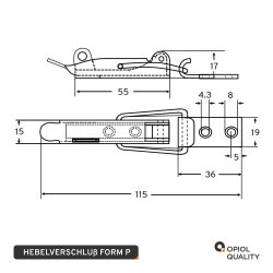 Hebelverschluss Typ P-Aisi 304