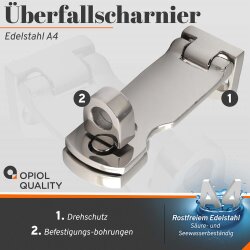 Überfallscharnier-Mm75-Aisi 316