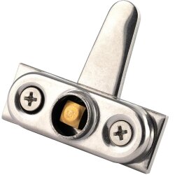 Cabinet Panel Lock+Brass Edelstahl A2
