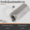 Sechskantmuttern, 3 d hoch DIN 6334 A2