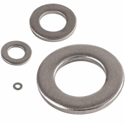 10 Stück Unterlegscheiben 5,3 (M 5) DIN 125 Edelstahl A2