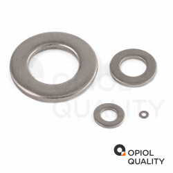 10 Stück Unterlegscheiben 5,3 (M 5) DIN 125 Edelstahl A2