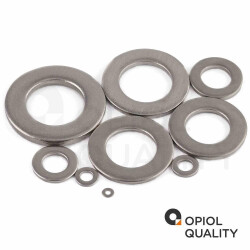 10 Stück Unterlegscheiben 5,3 (M 5) DIN 125 Edelstahl A2