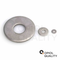 10 Stück Große Unterlegscheiben 10,5 (M10) DIN 9021 Edelstahl A2