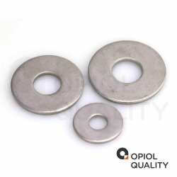 10 Stück Große Unterlegscheiben 10,5 (M10) DIN 9021 Edelstahl A2