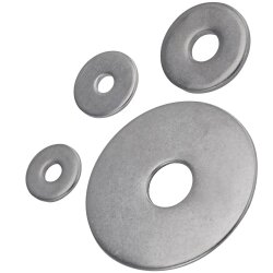 10 Stück Karosseriescheiben 20 x 8,4 x 1,5 Edelstahl A2
