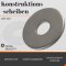 1 Stück Holzkonstruktionsscheiben  5,5 DIN 440 Edelstahl A2, Form R (Rundloch)