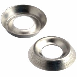 50 Stück Rosette (gestanzt) für M  5 Edelstahl A2 (NF E 27-619)