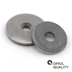 100 Stück Dichtscheiben mit grauem EPDM 8,4x22 Edelstahl A2
