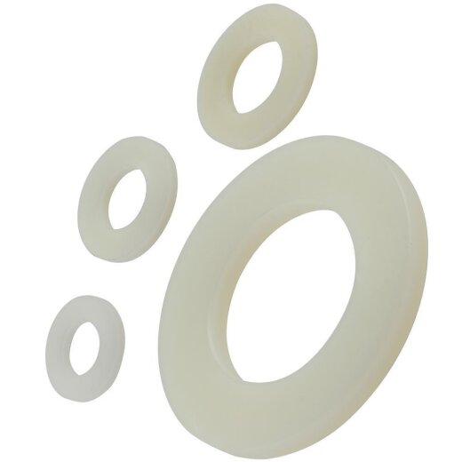 10 Stück Unterlegscheiben 6,4 (M6) DIN 125 Polyamid PA