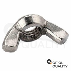 5 Stück Flügelmuttern M6 amerik. Form ähnl. DIN 315 Edelstahl A2