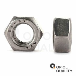10 Stück Sechskantmuttern M12 DIN 934 Edelstahl A2