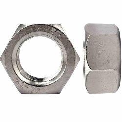 100 Stück Sechskantmuttern M6 DIN 934 Edelstahl A2