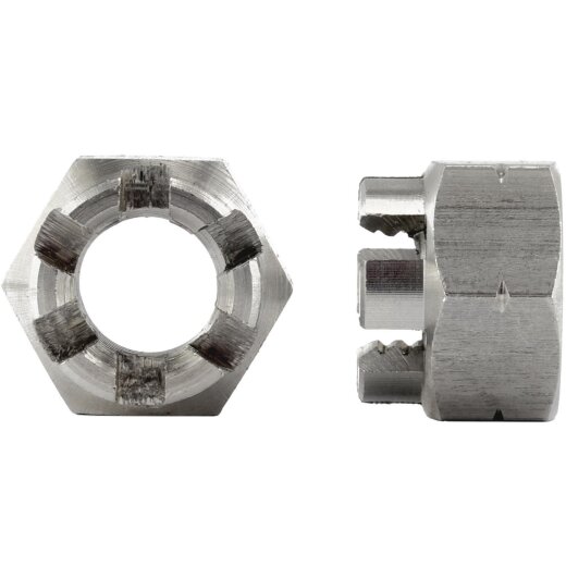25 Stück Kronenmuttern M5 DIN 935 Edelstahl A2