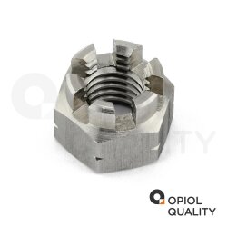 100 Stück Kronenmuttern M20 DIN 935 Edelstahl A2