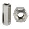1 Stück Gewindemuffen M6x30 (SW10) Sechskant, Edelstahl A2