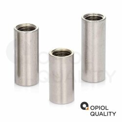 10 Stück Gewindemuffen M8x50 (D=11) rund, Edelstahl A2