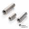 10 Stück Gewindemuffen M8x50 (D=11) rund, Edelstahl A2