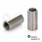 10 Stück Gewindemuffen M8x50 (D=11) rund, Edelstahl A2