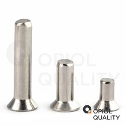 10 Stück Senknieten DIN 661 A2 3X6
