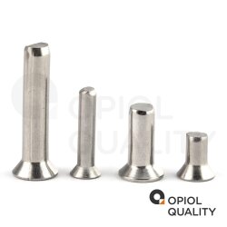 10 Stück Senknieten DIN 661 A2 3X6
