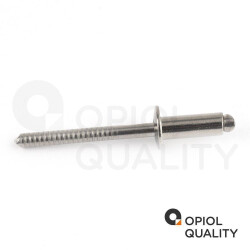 5 Stück Blindniet 3,0 X 10 mm mit Flachkopf DIN 7337 Edelstahl A2