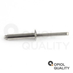 5 Stück Blindniet 4,0 X 14 mm mit Flachkopf DIN 7337 Edelstahl A2
