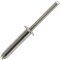 25 Stück Blindniet 4,0 X 18 mm mit Flachkopf DIN 7337 Edelstahl A2