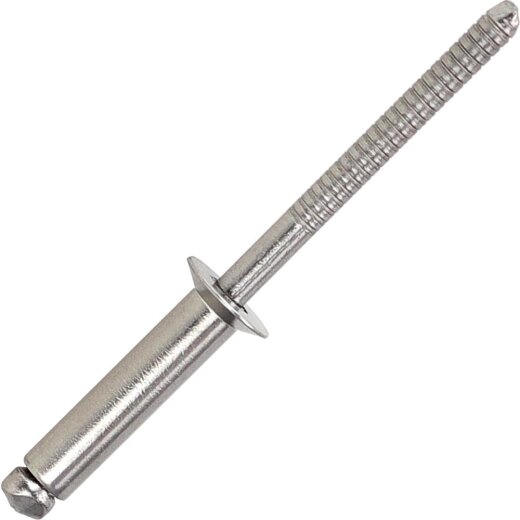 1 Stück Blindniet 4,0 X 10 mm mit Senkkopf DIN 7337 Edelstahl A2