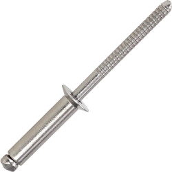 5 Stück Blindniet 4,8 X 25 mm mit Senkkopf DIN 7337 Edelstahl A2