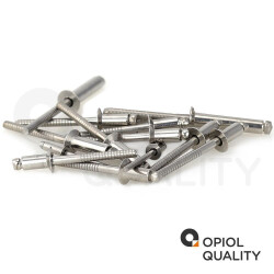 5 Stück Blindniet 4,8 X 25 mm mit Senkkopf DIN 7337 Edelstahl A2