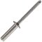 1 Stück Dichtblindnieten mit Flachkopf, gerillter Nietdorn ISO 16585 A2/SSt 3,2X8