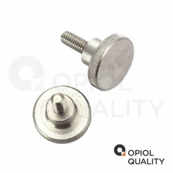 2 Stück Rändelschrauben M5x12 hohe Form DIN 464 Edelstahl A1