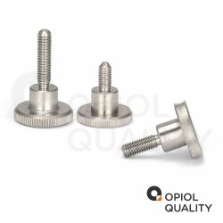 4 Stück Rändelschrauben M4 X 10 hohe Form DIN 464 Edelstahl A1