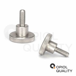 4 Stück Rändelschrauben M4 X 10 hohe Form DIN 464 Edelstahl A1