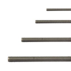 2 Stück Gewindestangen M2,5 - 1.000 mm DIN 975 Edelstahl A2