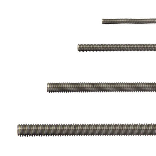 4 Stück Gewindestangen M20 - 1.000 mm DIN 975 Edelstahl A2