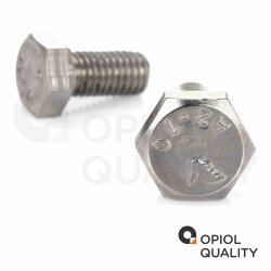 10 Stück Sechskantschrauben M8 X 25 DIN 933 Edelstahl A2