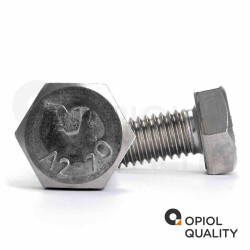 25 Stück Sechskantschrauben M5 X 8 DIN 933 Edelstahl A2