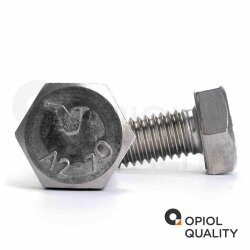 25 Stück Sechskantschrauben M8 X 20 DIN 933 Edelstahl A2
