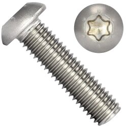 1 Stück Linsenkopfschrauben M6x30/30 mit...