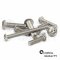 5 Stück Linsenkopfschrauben M5 X 55/55 mit Innensechsrund (TORX) ISO 7380, Vollgewinde, Edelstahl A2