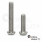100 Stück Linsenkopfschrauben M4 X 35/35 mit Innensechsrund (TORX) ISO 7380, Vollgewinde, Edelstahl A2