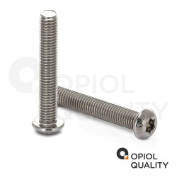 200 Stück Linsenkopfschrauben M12 X 16/16 mit Innensechsrund (TORX) ISO 7380, Vollgewinde, Edelstahl A2