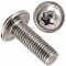 10 Stück Linsenkopfschrauben M8 X 50/50 mit Flansch ISO 7380, TORX, Vollgewinde, Edelstahl A2