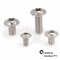 50 Stück Linsenkopfschrauben M6 X 50/50 mit Flansch ISO 7380, TORX, Vollgewinde, Edelstahl A2