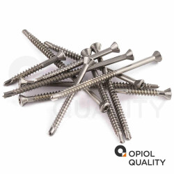 10 Stück Dielenschrauben 3,2 X 25/16 TORX TX-10 mit Linsenkopf, Edelstahl A2